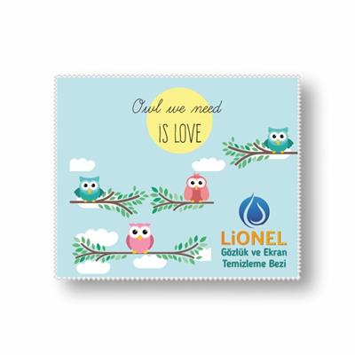 Lionel Baykuş Desenli Gözlük Ve Ekran Temizleme Seti
