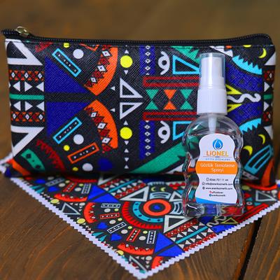 Lionel Karışık Renkli Karışık Desenli Gözlük Çantası