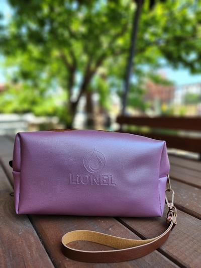 Lionel Makyaj Çantası - Parlak Pudra Pembe