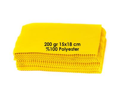 Mikrofiber Gözlük Temizleme Bezi 200 gr 15x18 cm %100 Polyester