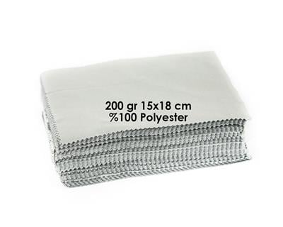 Mikrofiber Gözlük Temizleme Bezi 200 gr 15x18 cm %100 Polyester