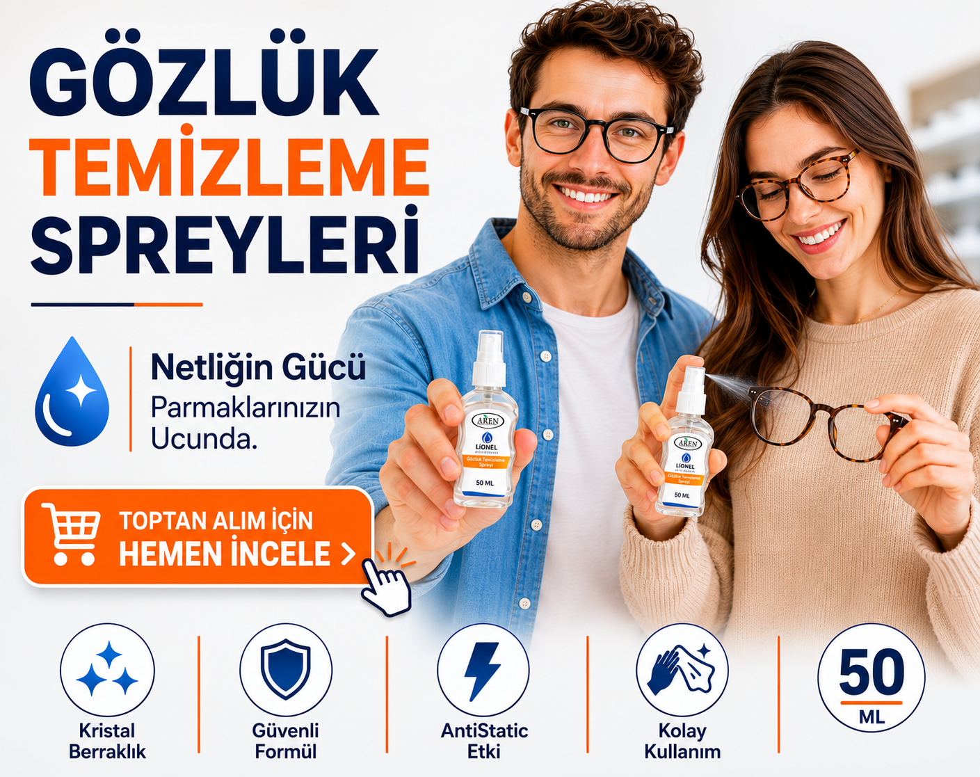 Gözlük Temizleme Spreyleri