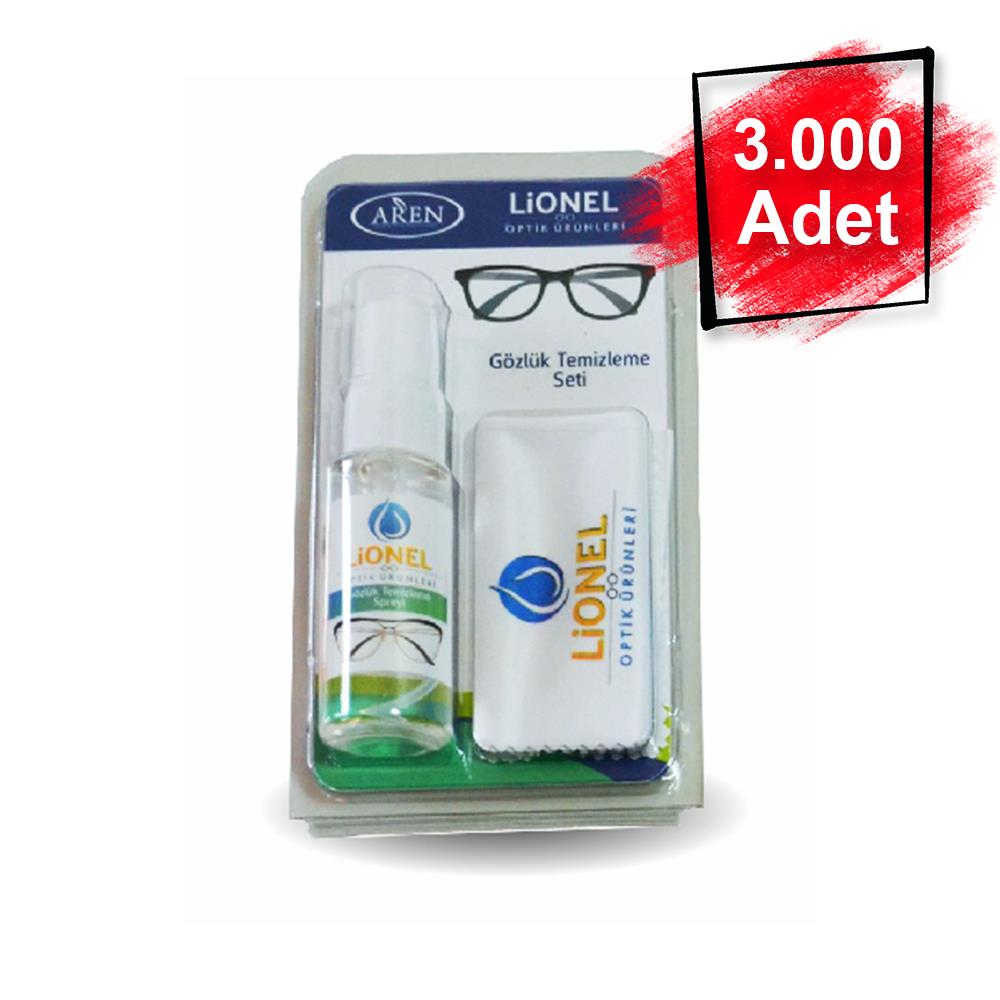 3000 Adet Blister Gözlük Temizleme Seti - 30 ML Solüsyon + Mikrofiber Gözlük Temizleme Bezi