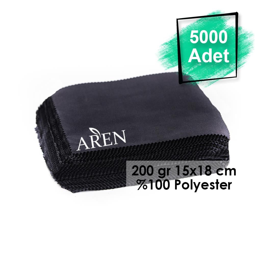 5000 Adet Tek Renk Tampon Baskılı Mikrofiber Gözlük Temizleme Bezi 200 gr 15x18 cm %100 Polyester
