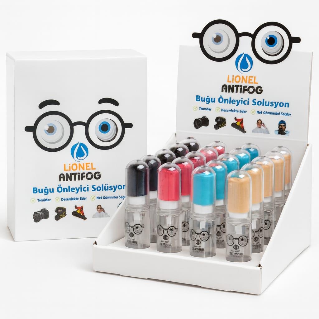 Antifog Buğu Önleyici Sprey ve Bez 20'li Stand