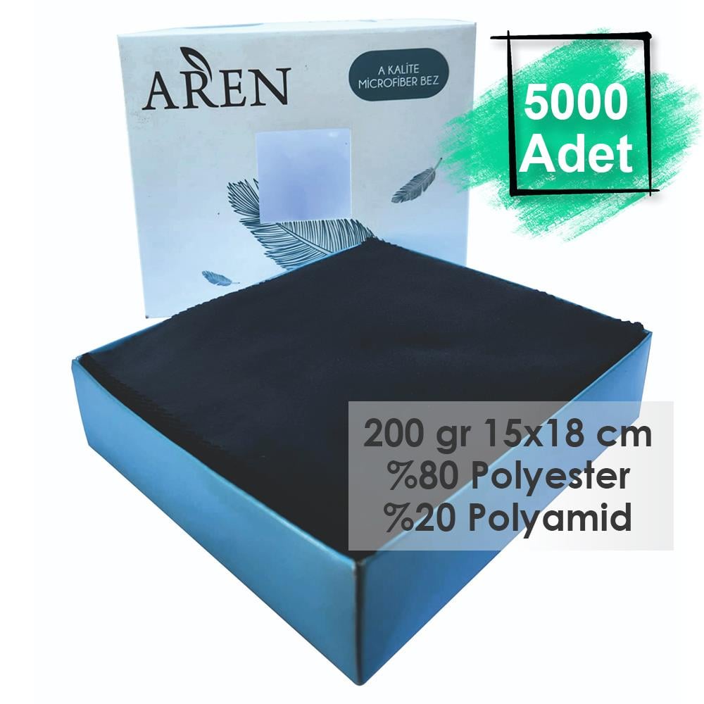 Baskısız 5000 Adet 200 gr %80 Polyester %20 Polyamid, 15x18 cm Mikrofiber Gözlük Temizleme Bezi