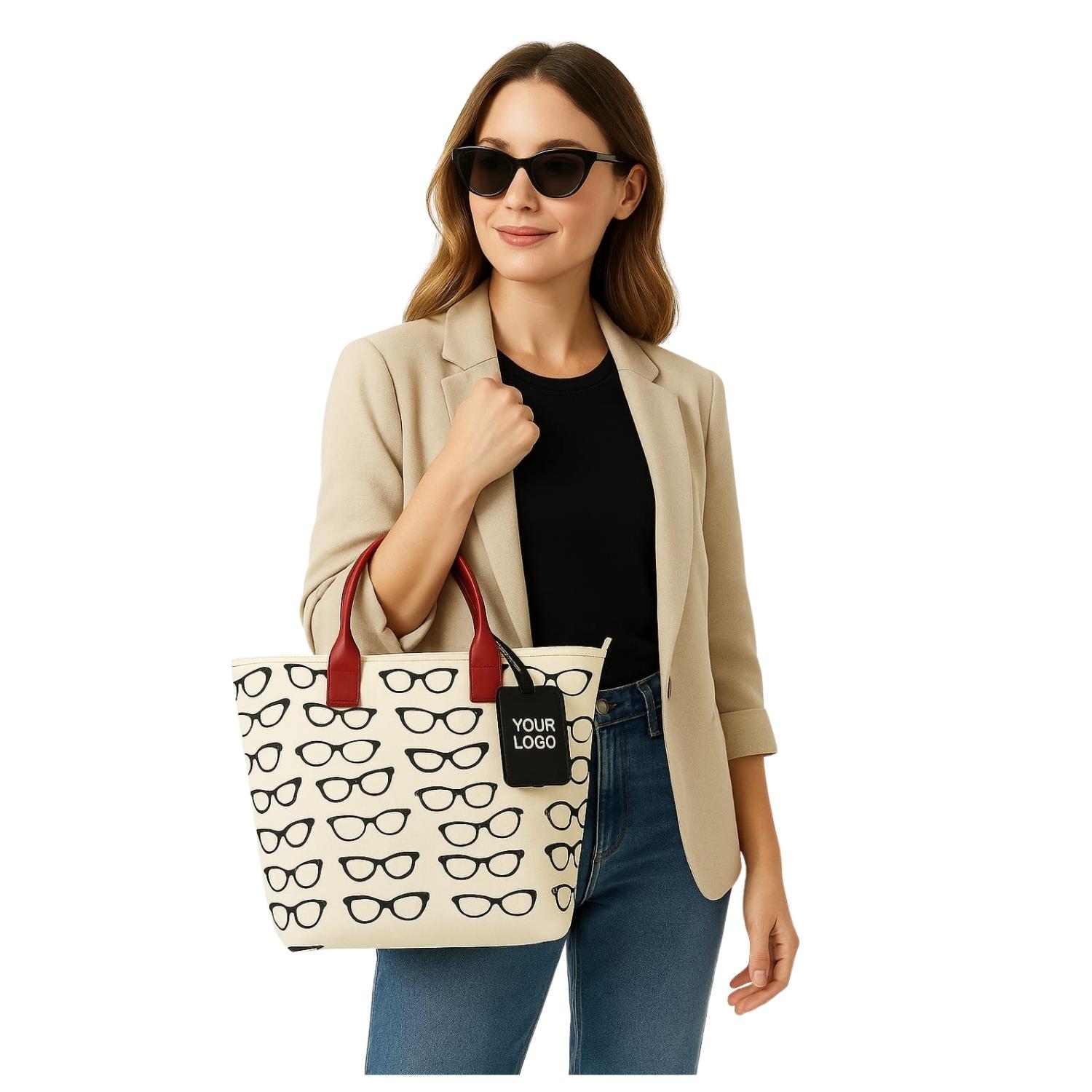 Deri Saplı Çanta 25x30 cm - Logonuza ve Markanıza Özel Baskılı