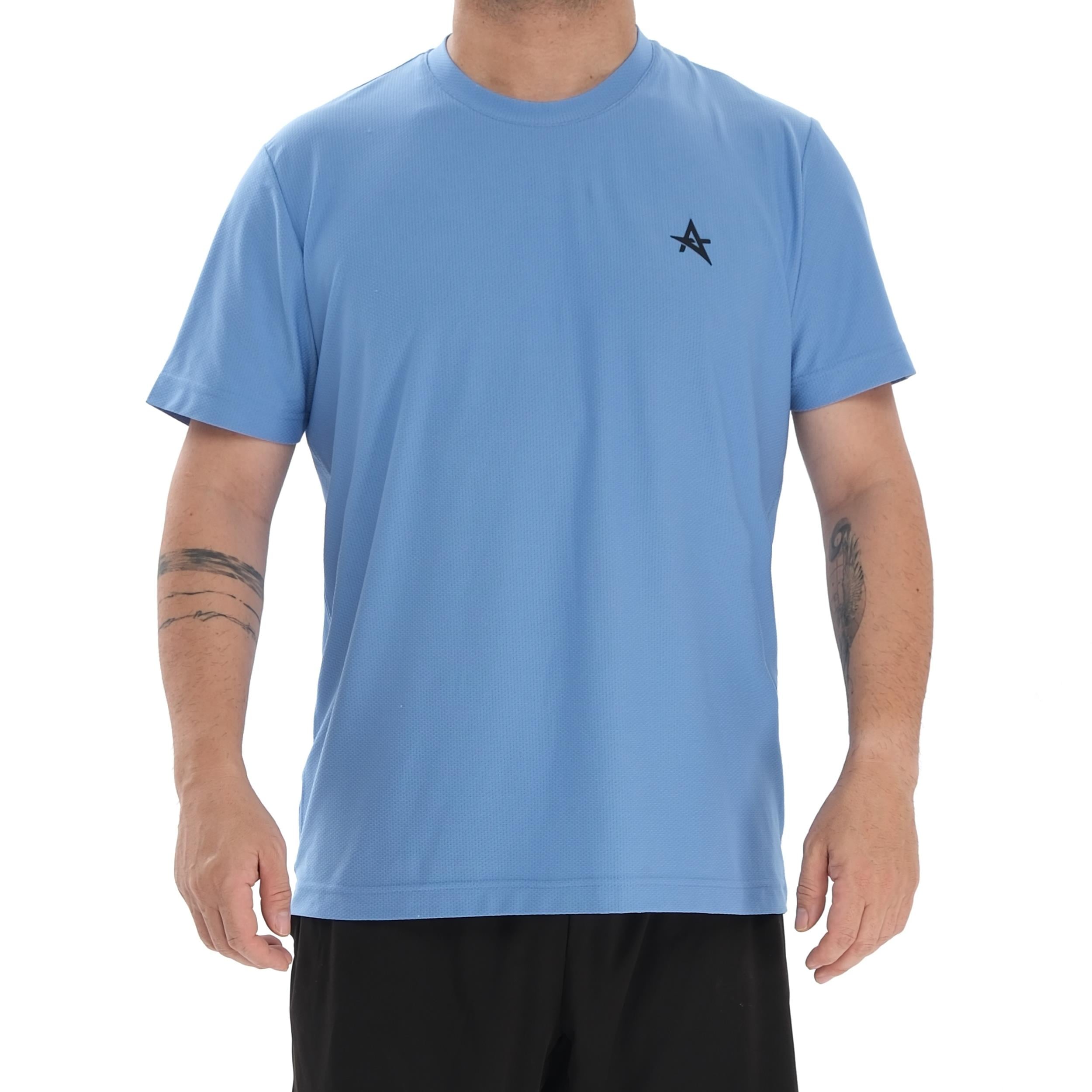 ED 2438-03 Justin Likralı Petek Erkek T-shirt Mavi