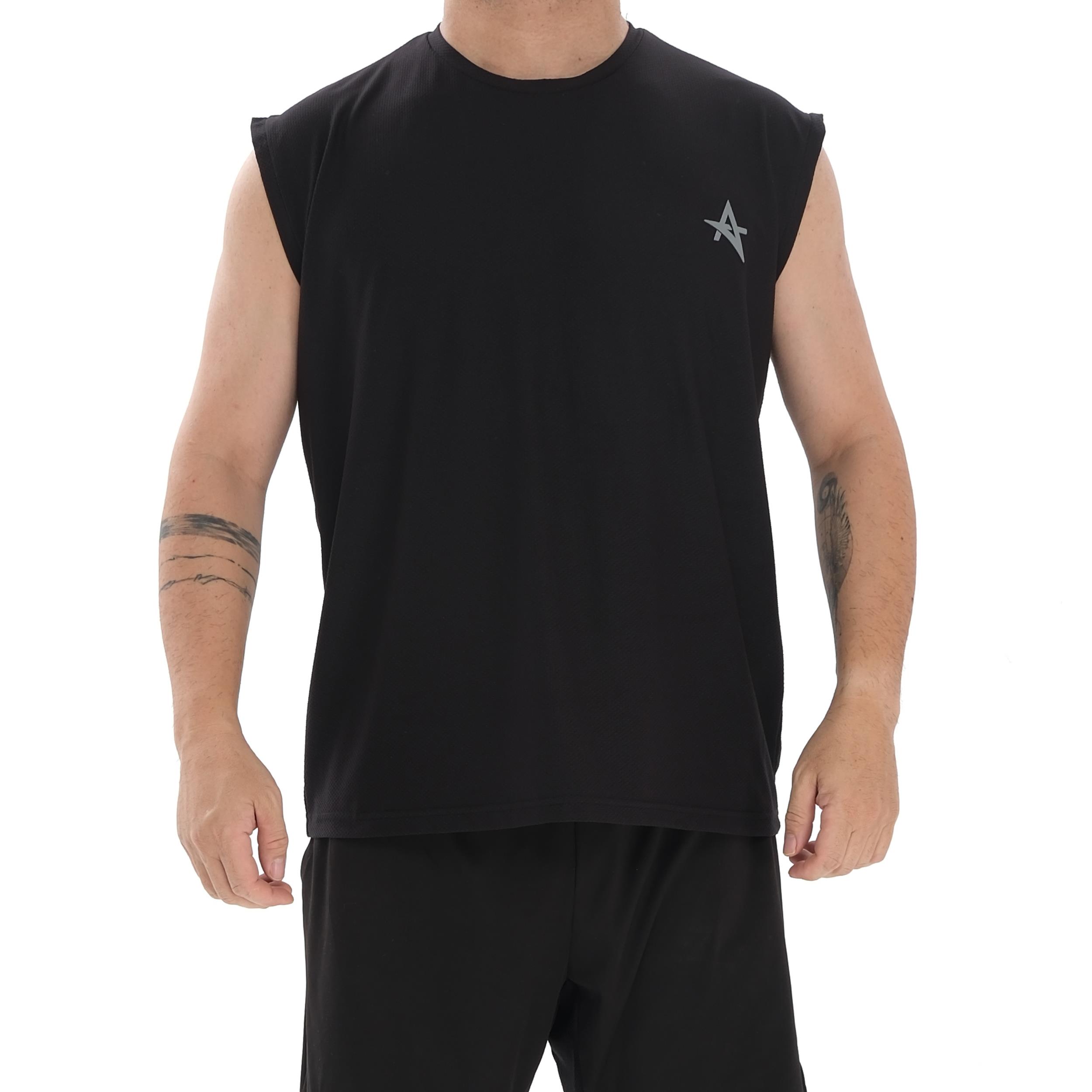 ED 2439 Lucky Şeritsiz Erkek T-shirt Siyah