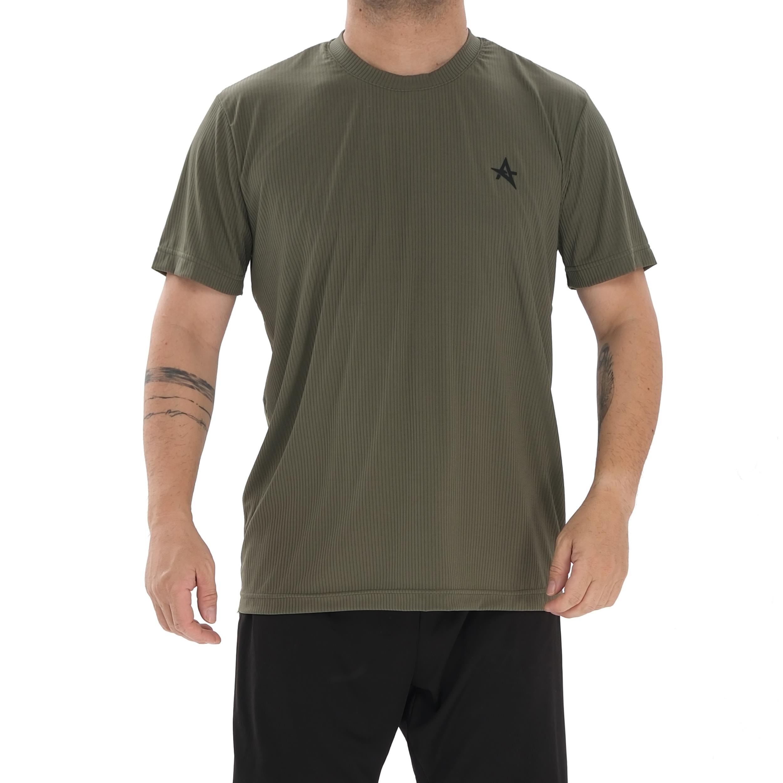 ED 2447 Bieber Raporlu Likralı Erkek T-shirt Haki