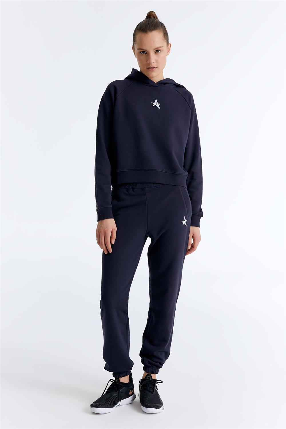 ED7739-09 Coach Kapüşonlu Sweat Lacivert