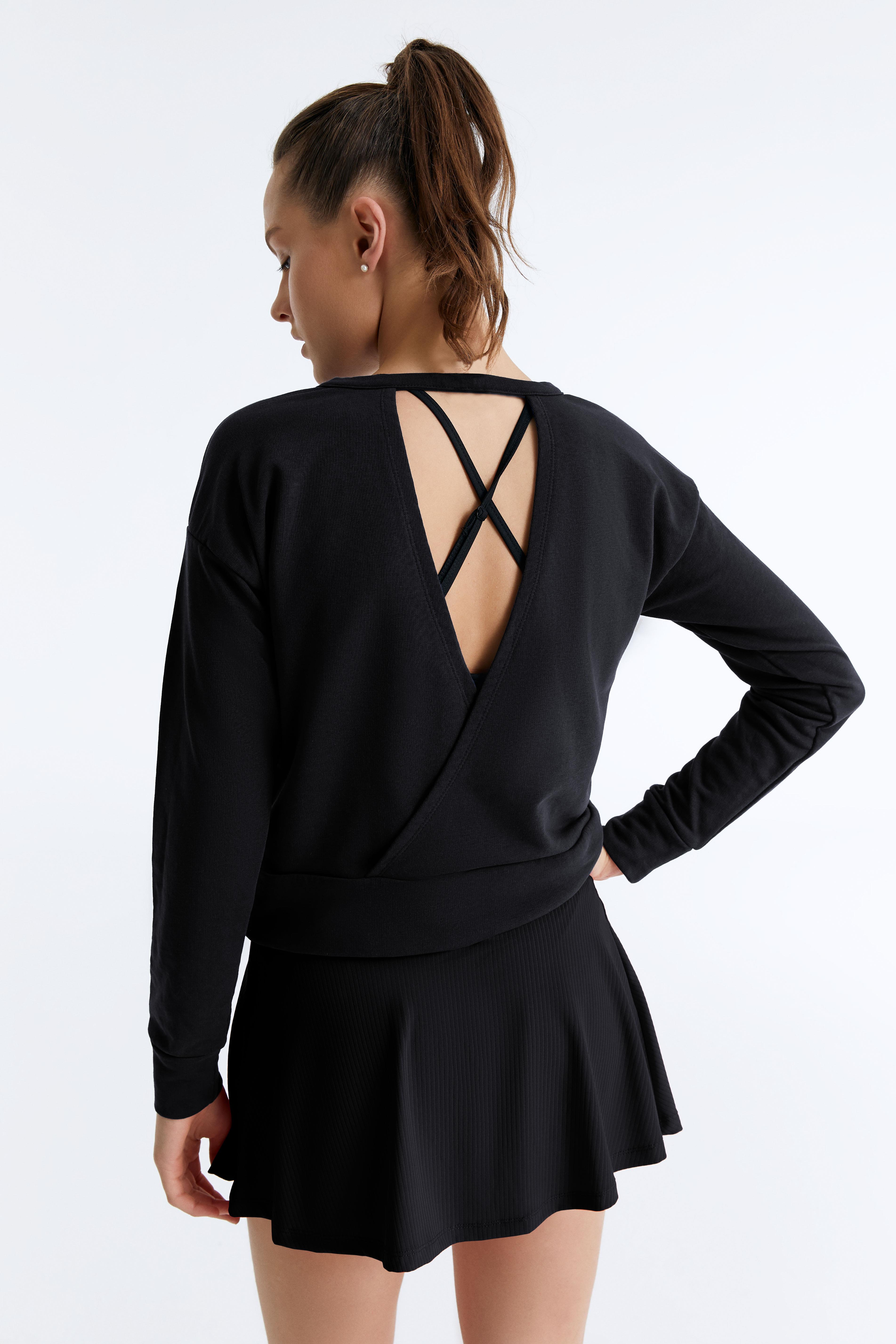 ED 2365-02 Yoga Sweat Etek - SİYAH