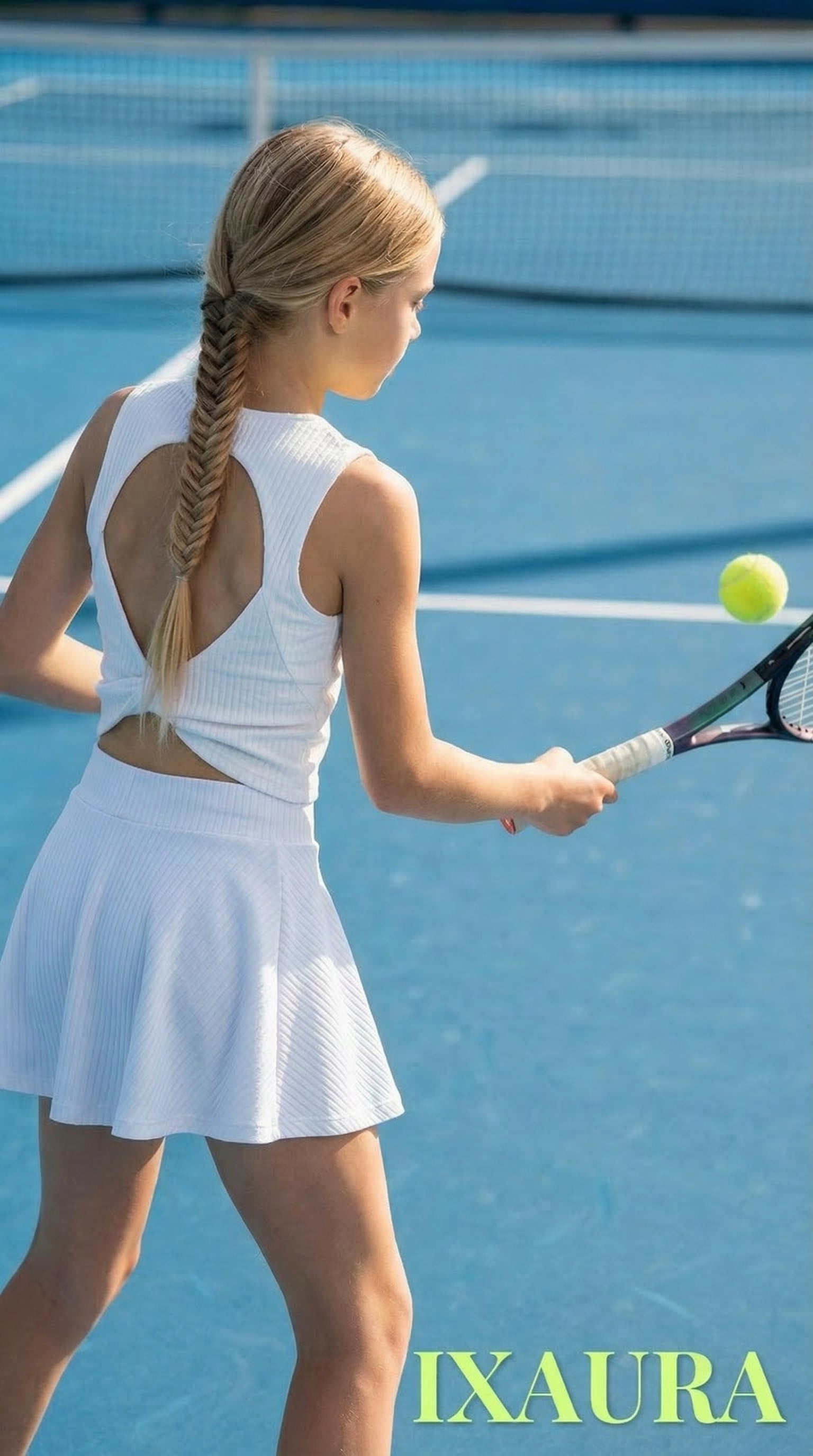 ED 2604 Taylor  Dry -Çocuk Kolsuz Spor Üst Top Beyaz