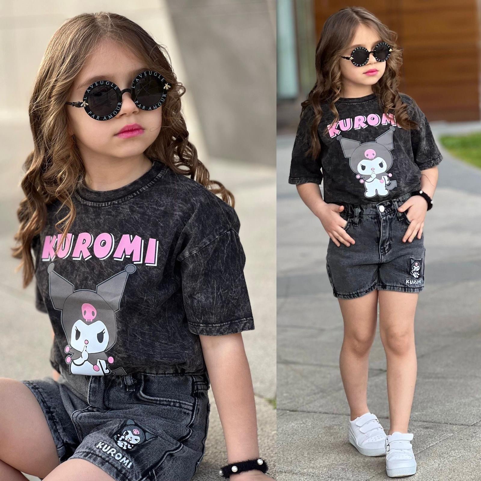 10190 Kids Yıkamalı Kuromi Takım 3-4/9-10 Yaş