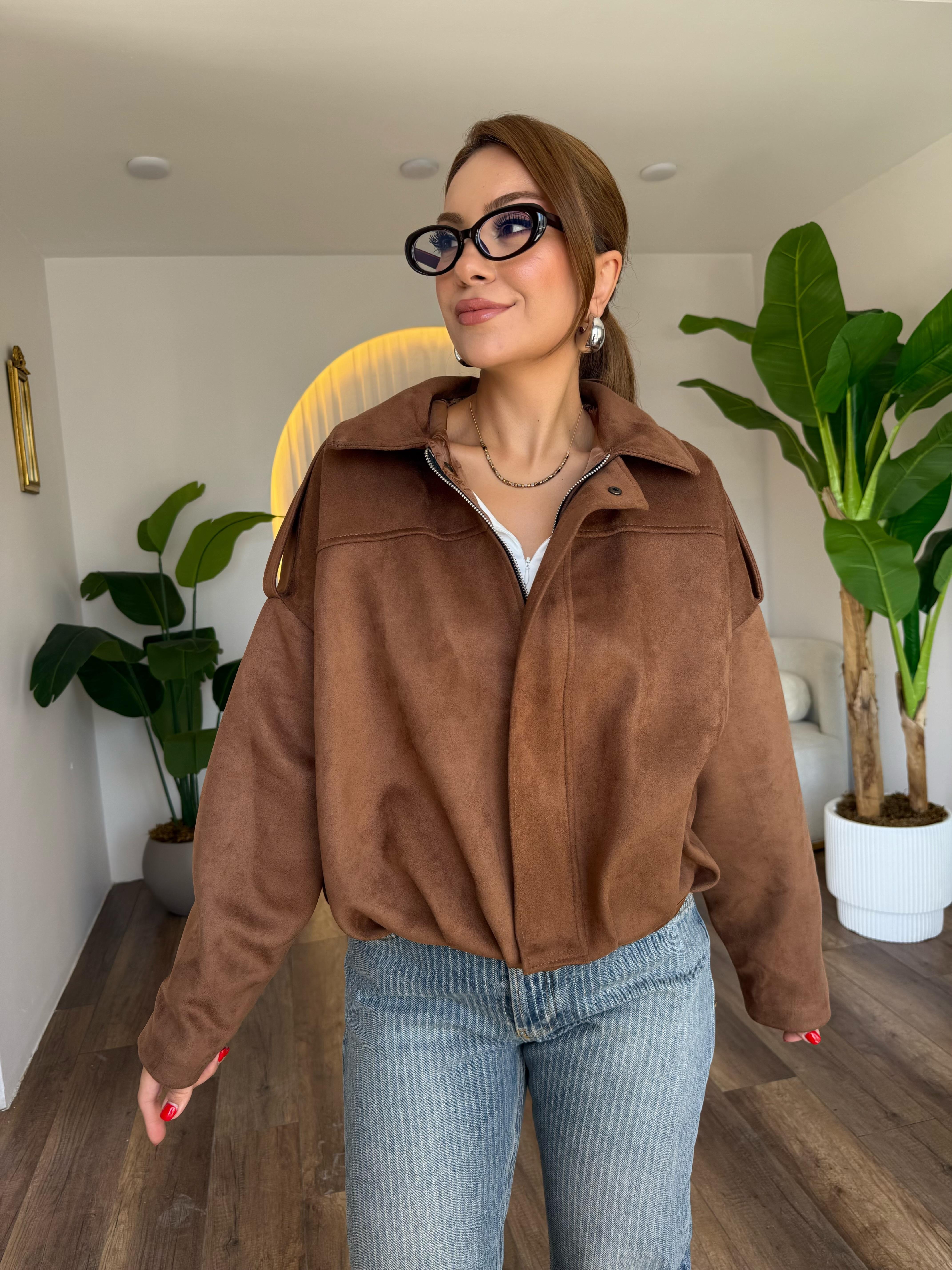 10622 Nubuk Bomber Ceket