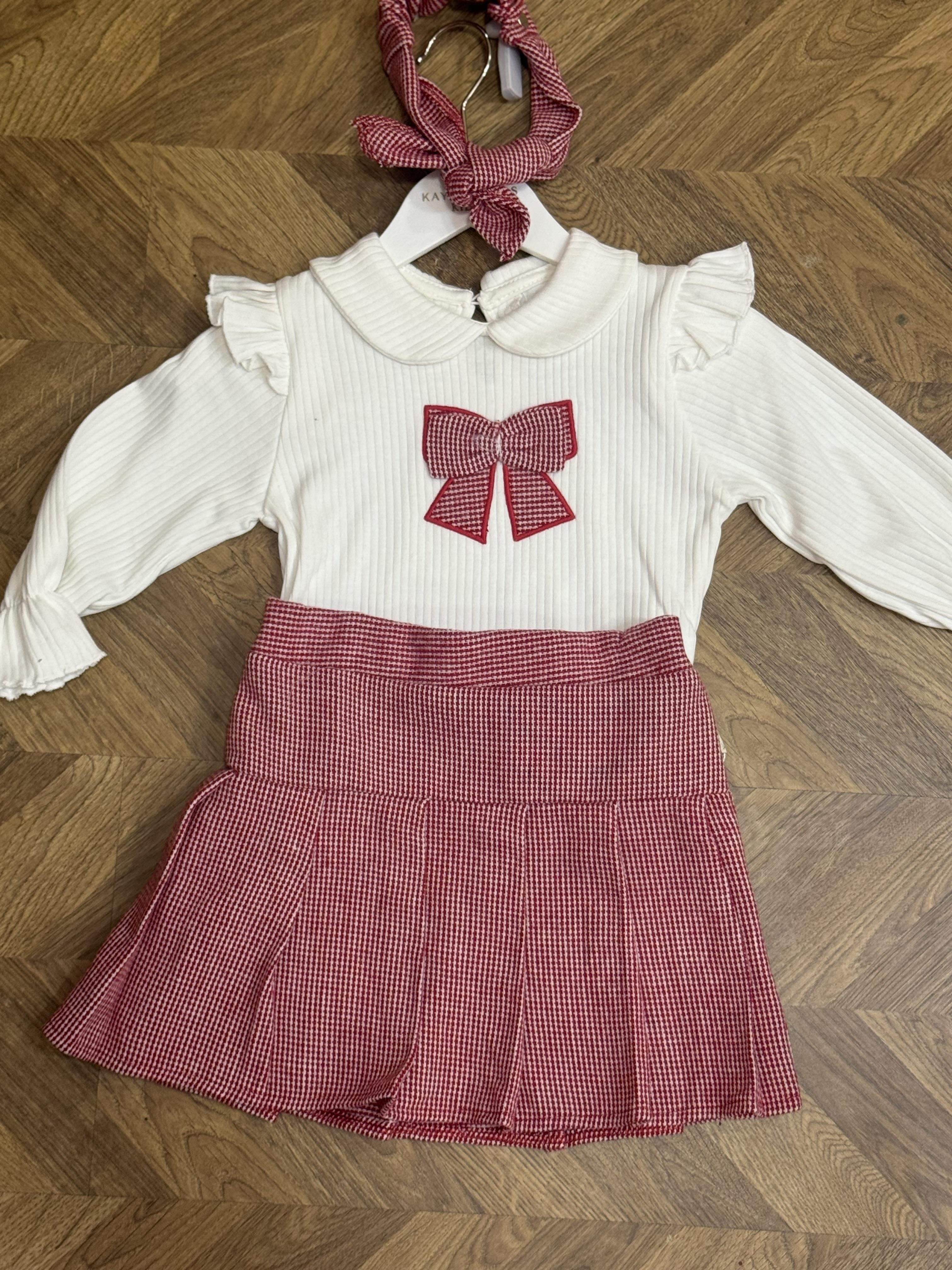 10997 Kids Kurdeleli Ekose Takım 2-5 Yaş