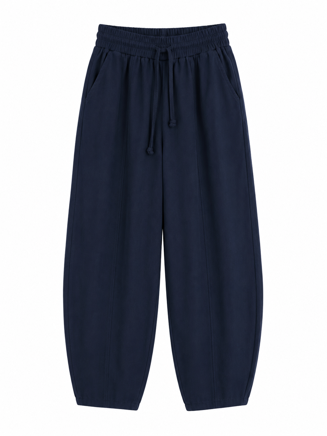 12059 Beli Lastikli Tensel Pantolon