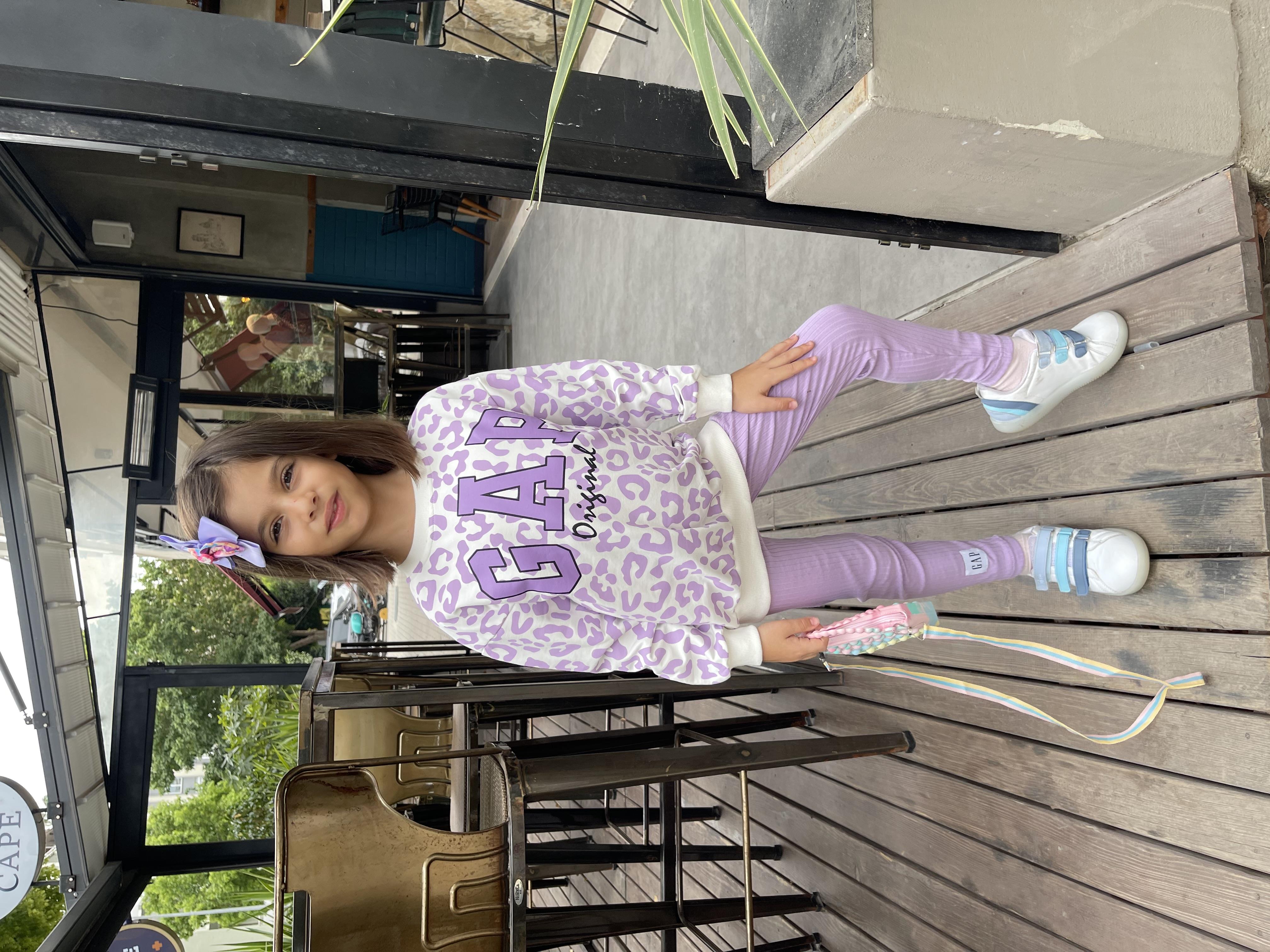 8577 Kids Leopar Tayt Gap Takım 3-4/9-10 yaş