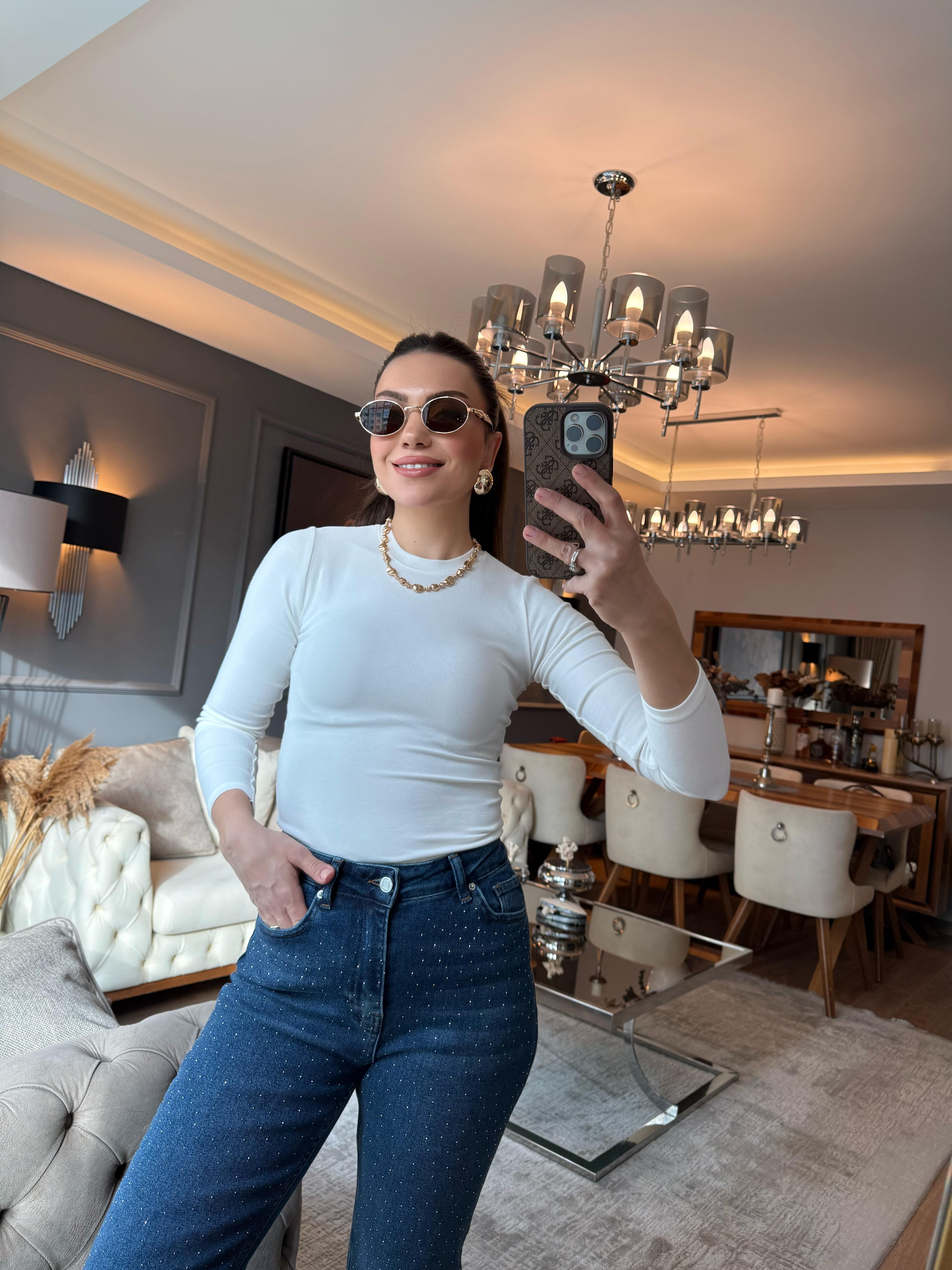 9169 Ribanalı Uzun Kollu Bluz