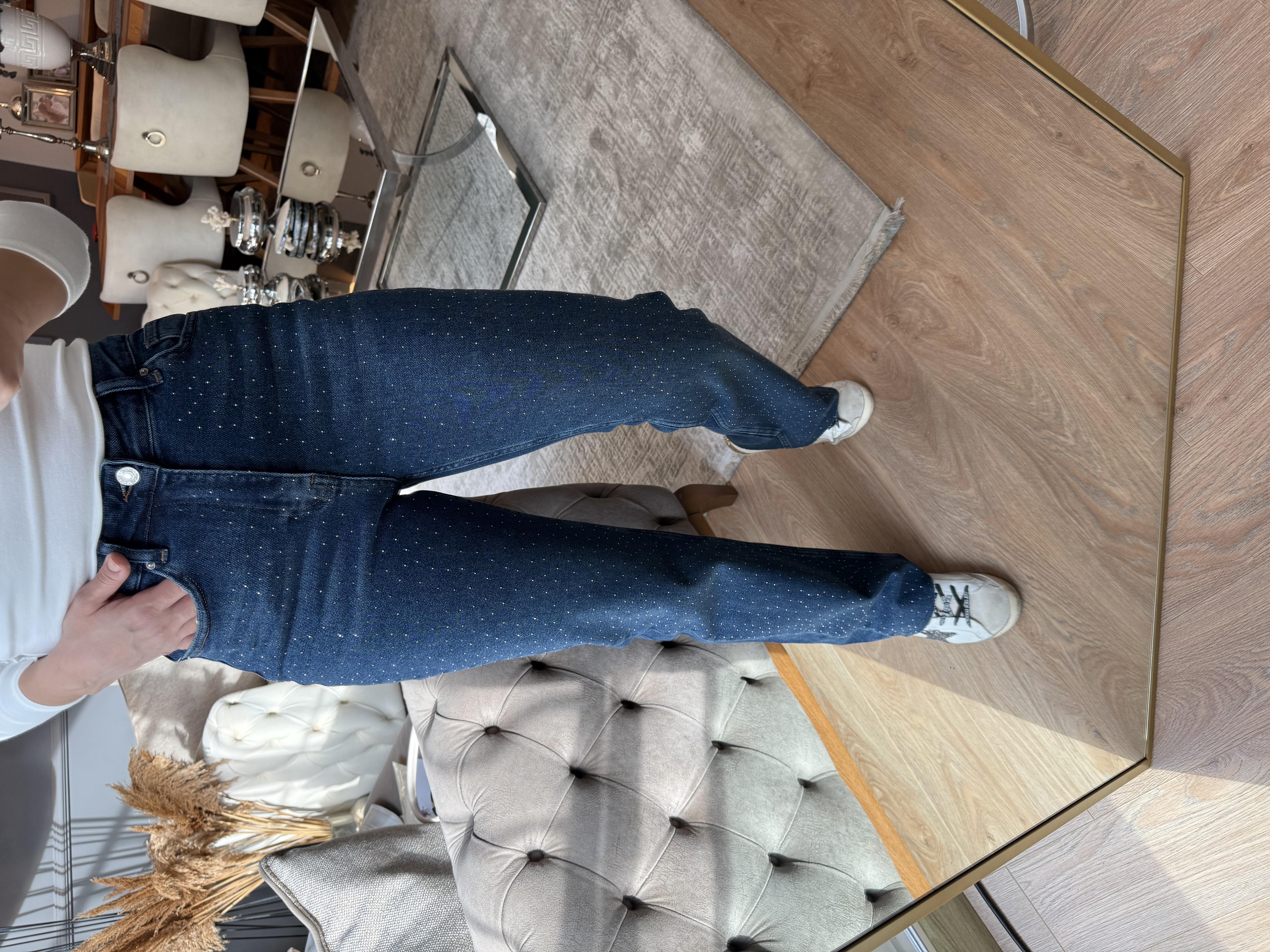 9212 Yeni Sezon Taşlı Jean