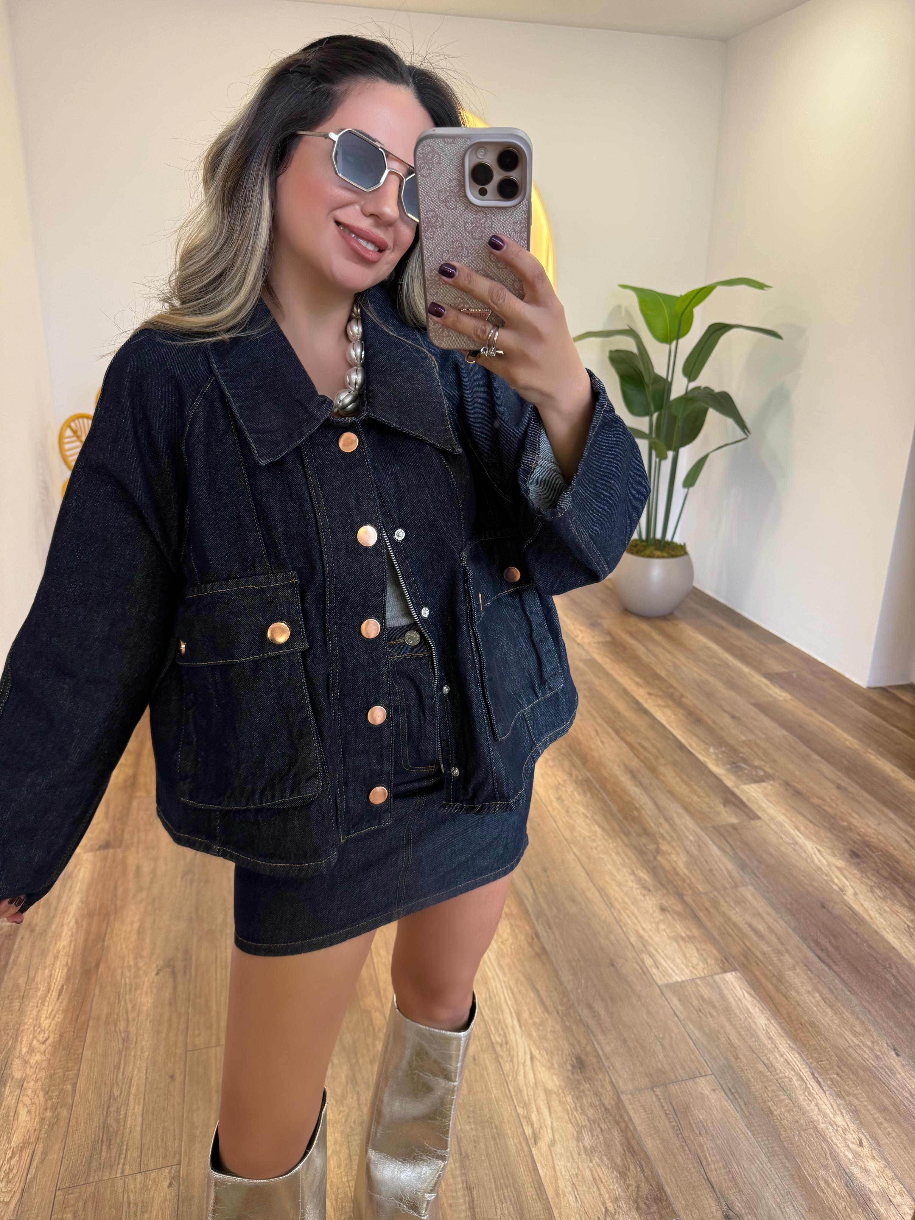9316 Torba Cepli Denim Gömlek