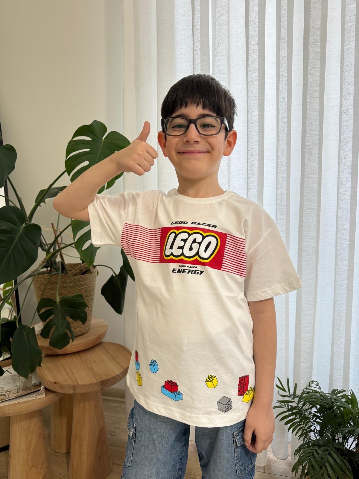 9509 Kids Baskılı Tshirt 5-6/13-14 Yaş