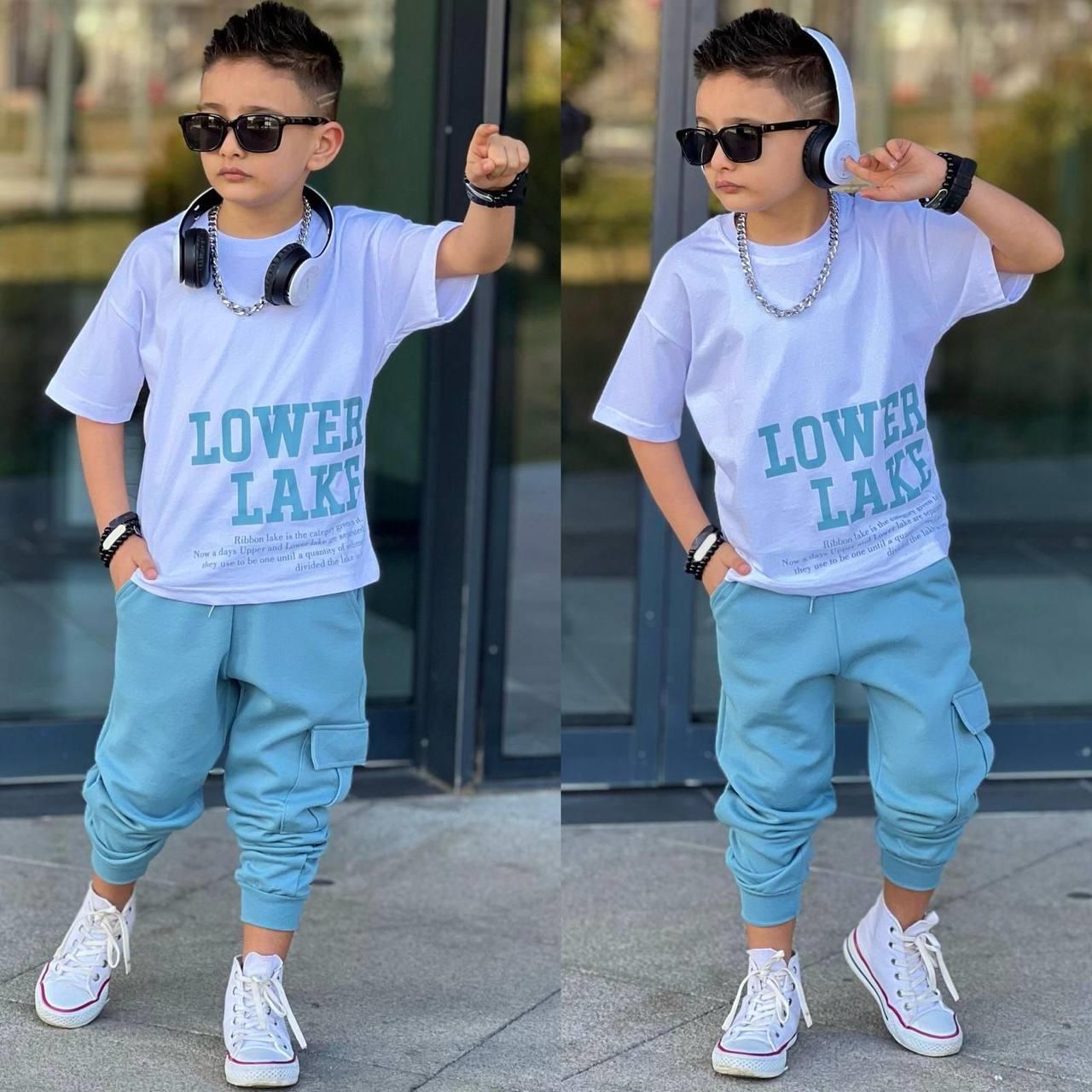 9559 Kids Lower Lake Baskılı Takım 3-4/11-12 Yaş