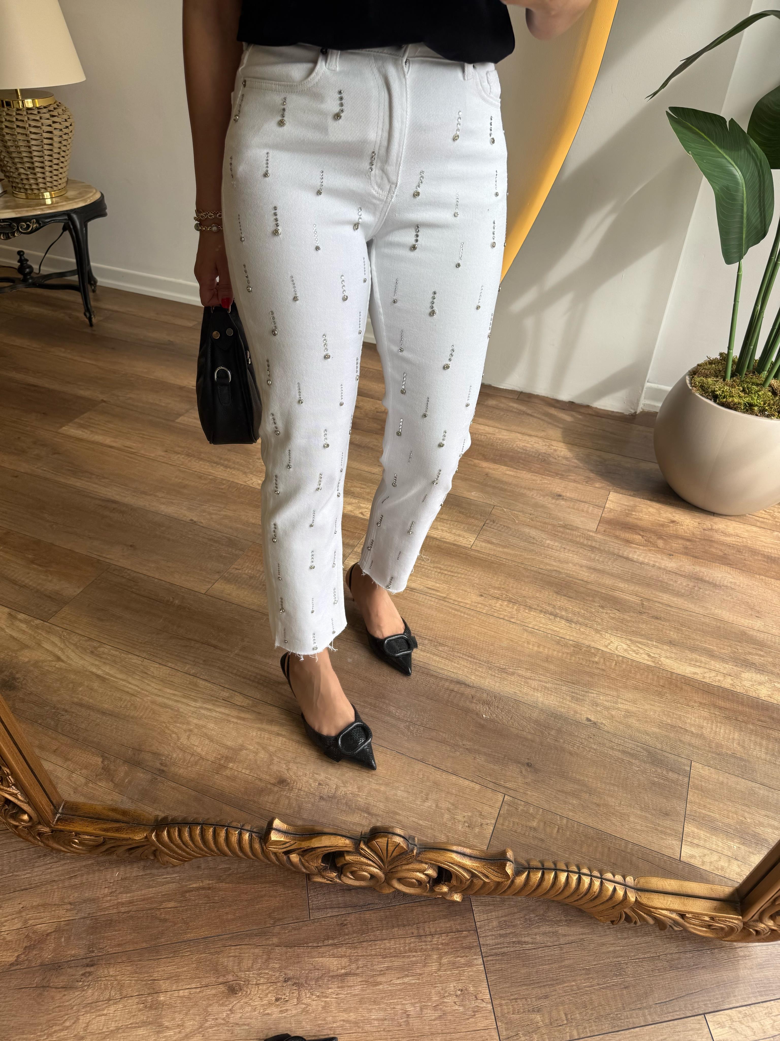 9582 Drop Taşlı Jean
