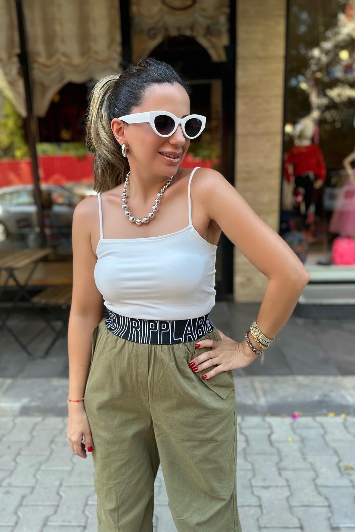 Beyaz Askılı Basic Atlet