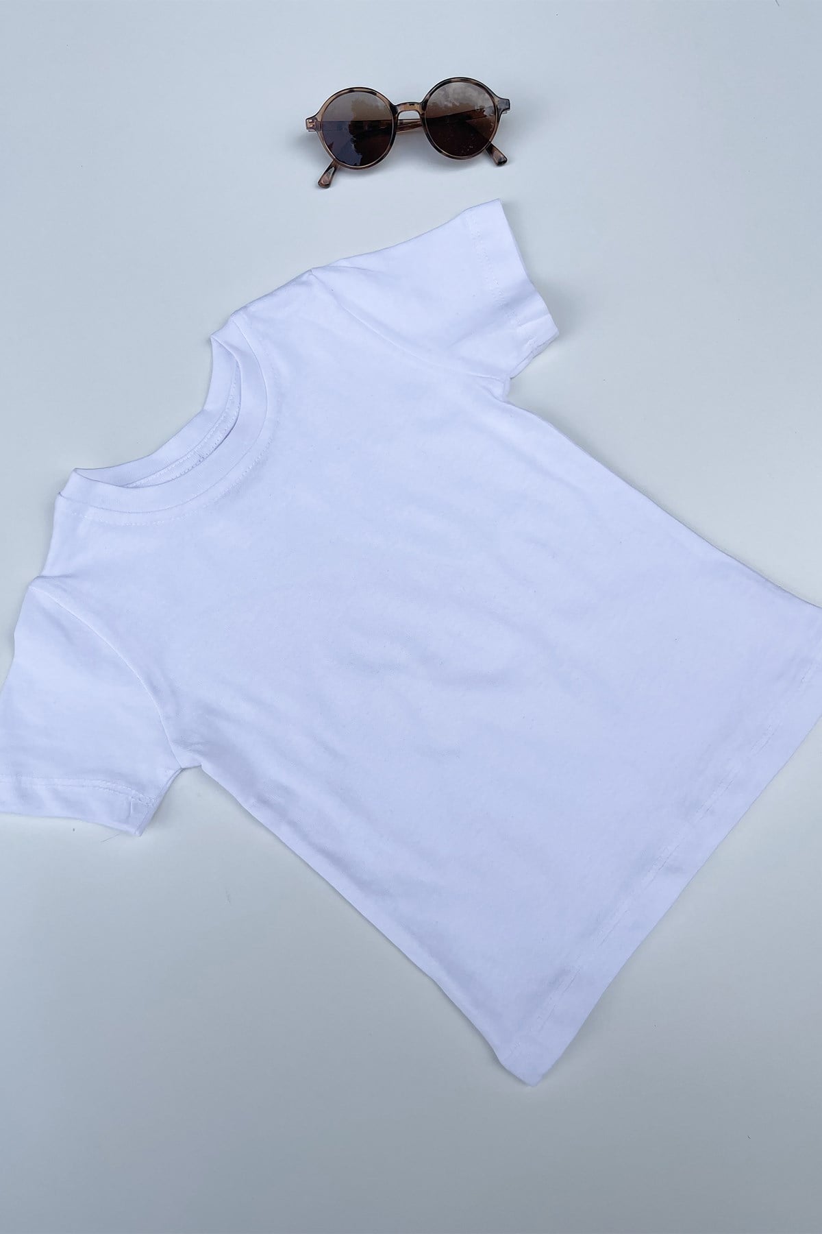 Düz Beyaz Basic Tshirt