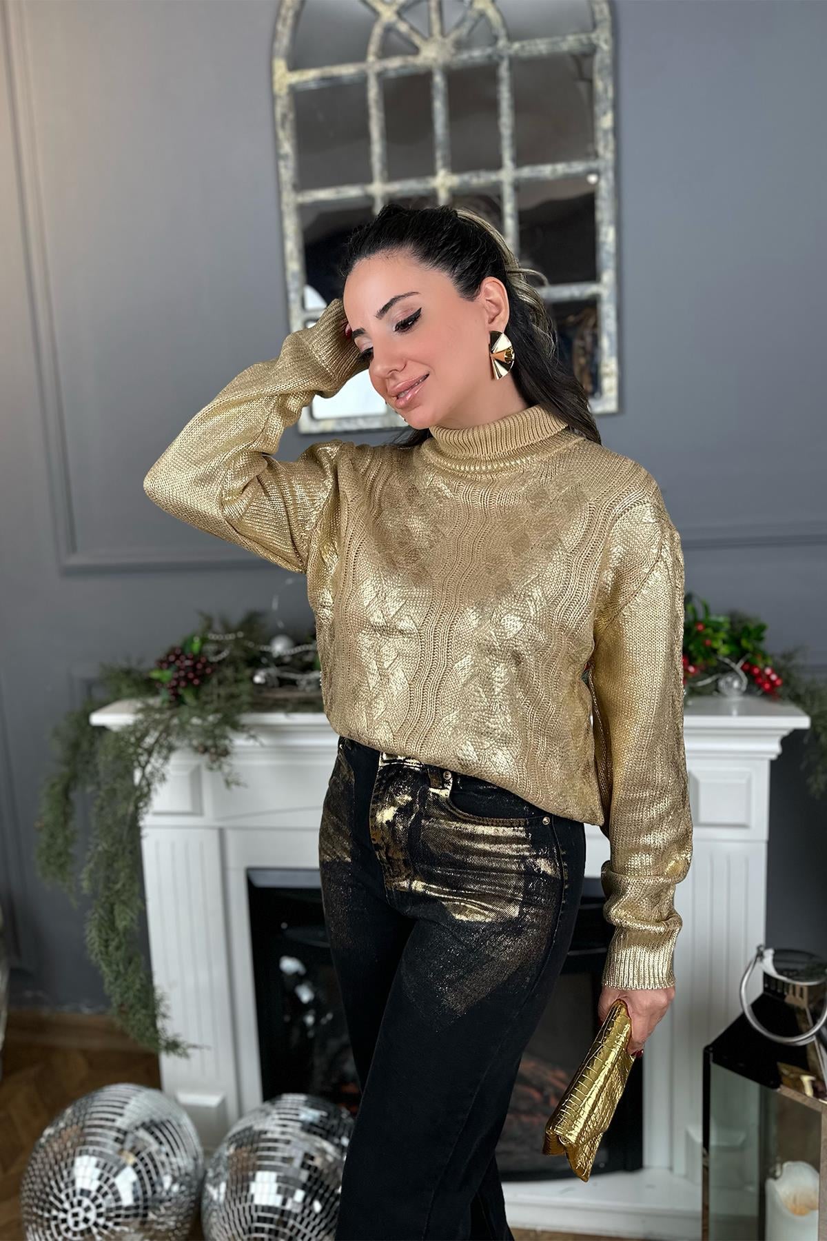 Gold Varaklı Kazak