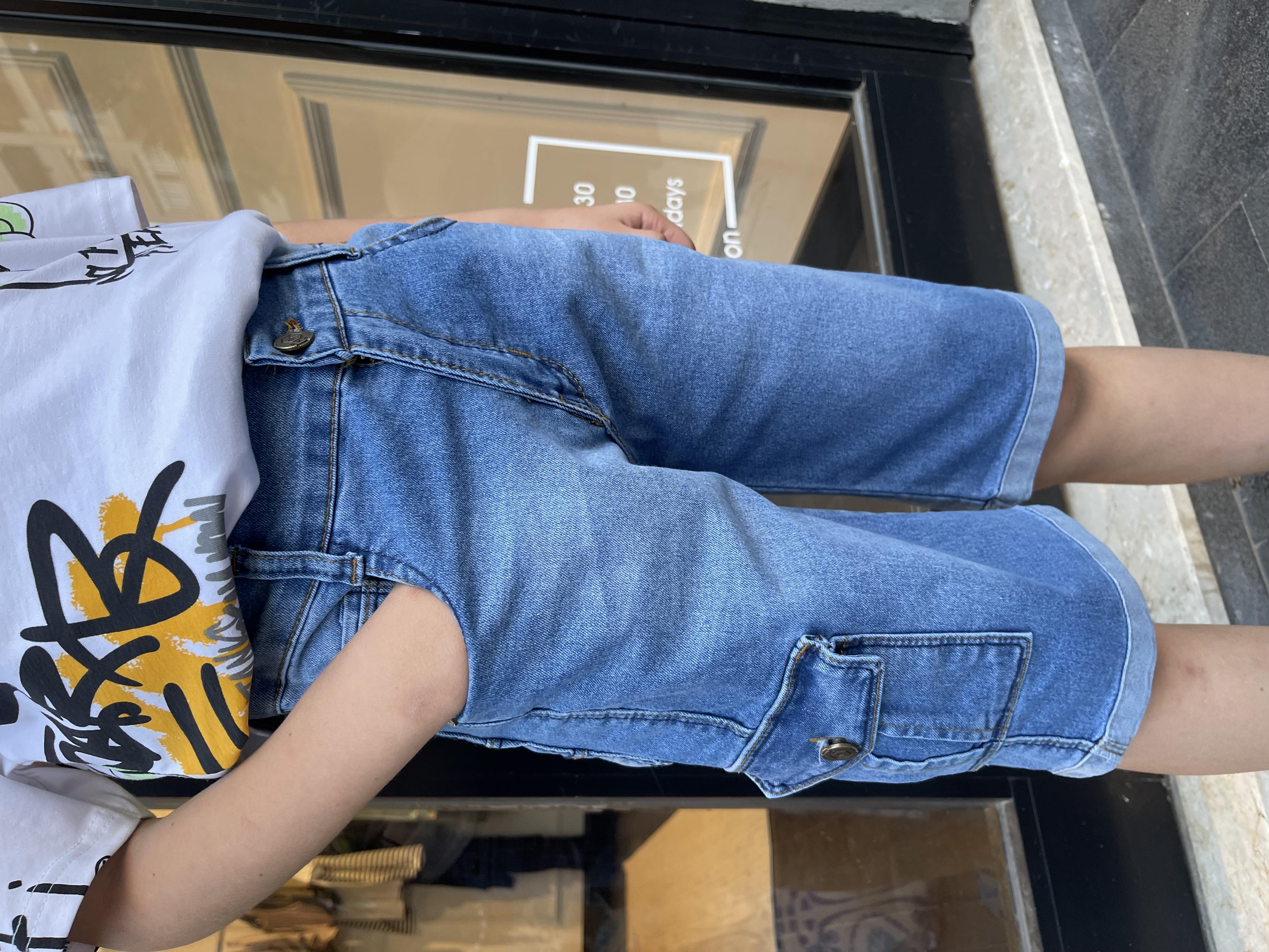 Kids Cep Detaylı Erkek Kot Şort