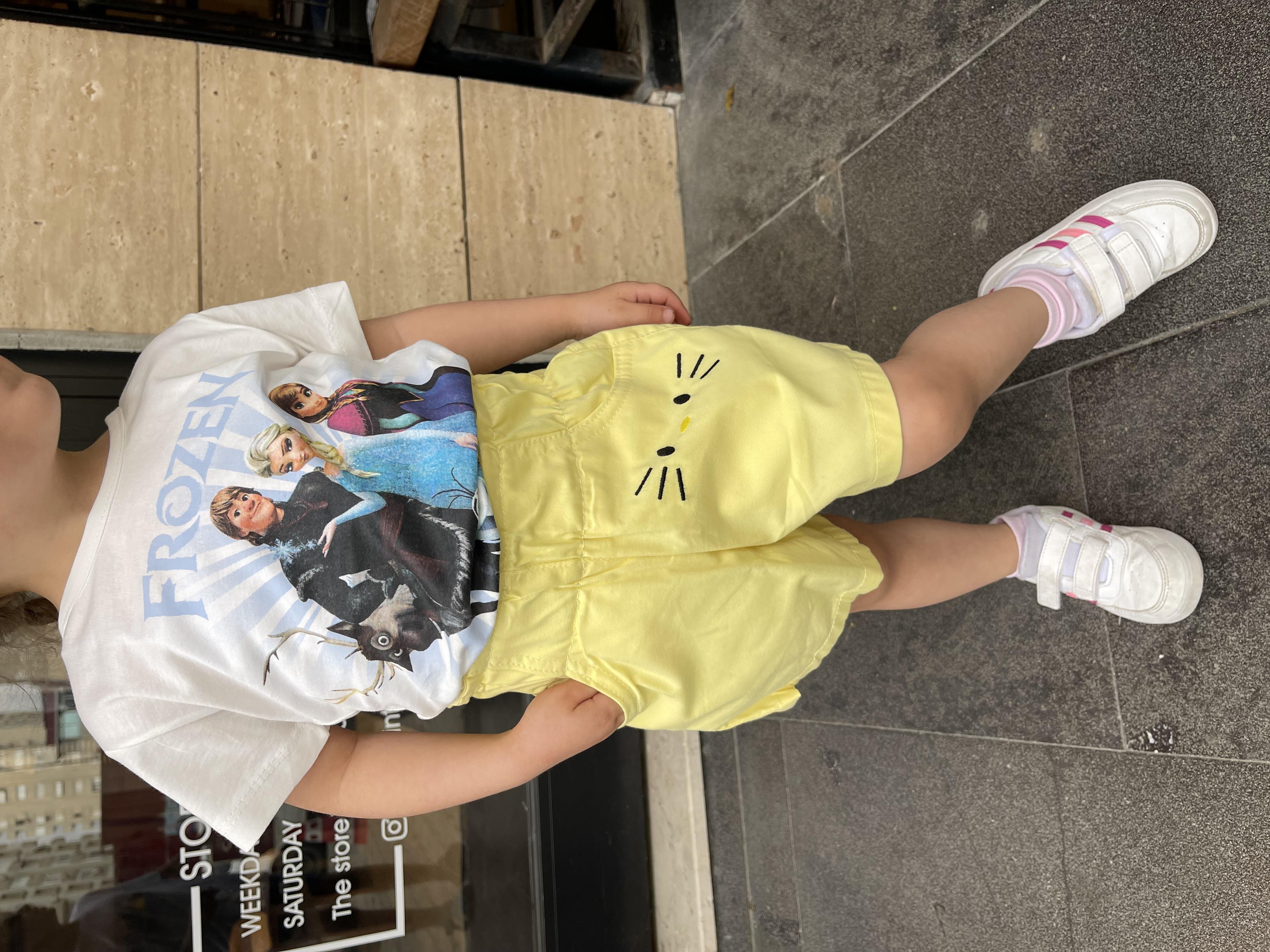 Kids Elsa Baskılı Tshirt