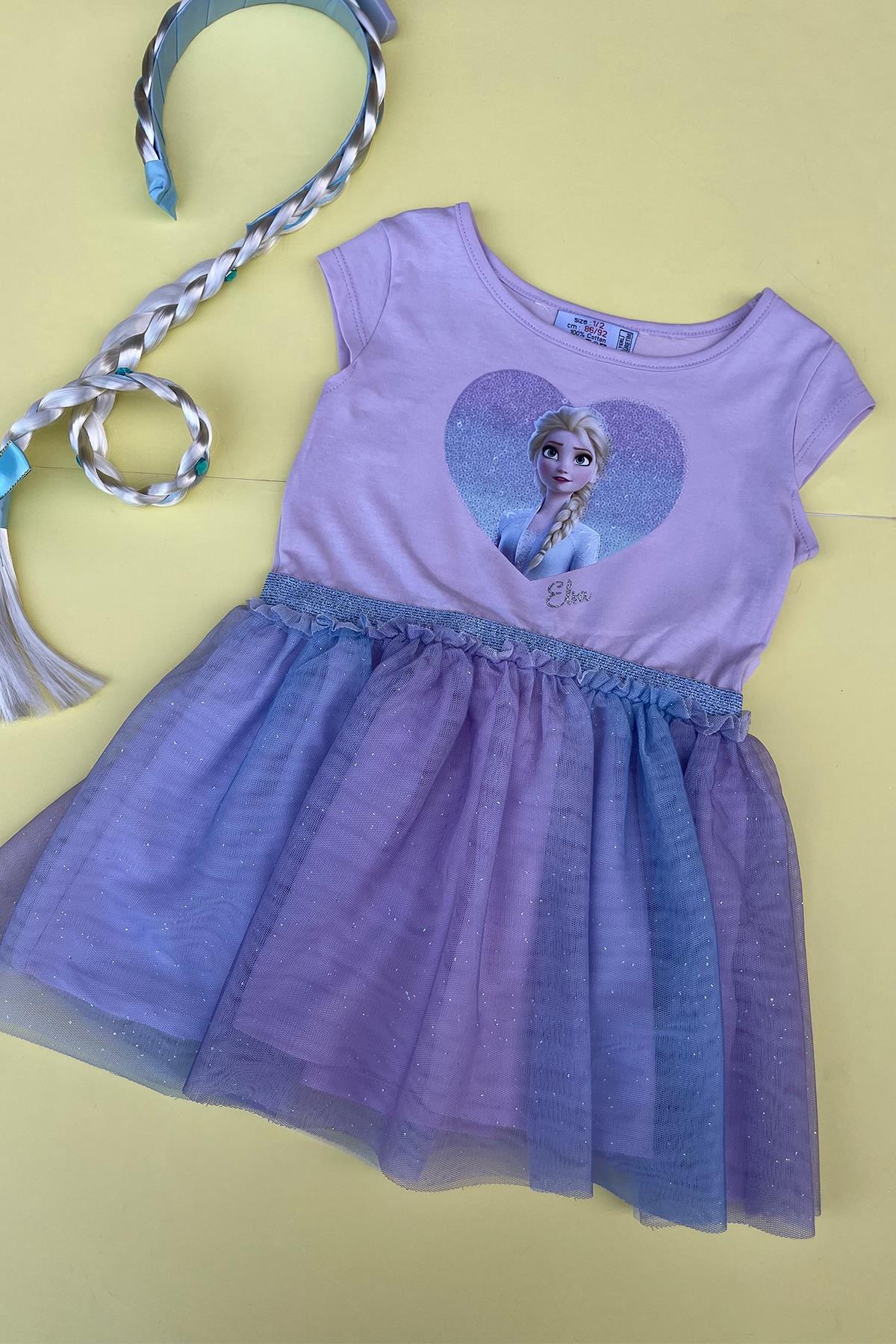 Kids Elsa Tüllü Elbise