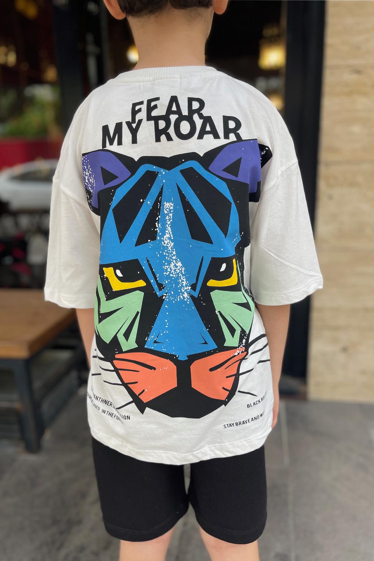 Kids Kaplan Baskılı Tshirt