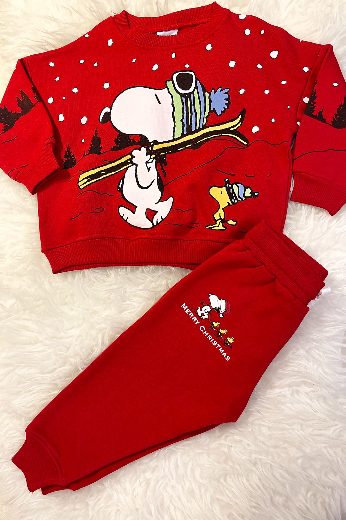 Kids Kırmızı Snoopy Takım