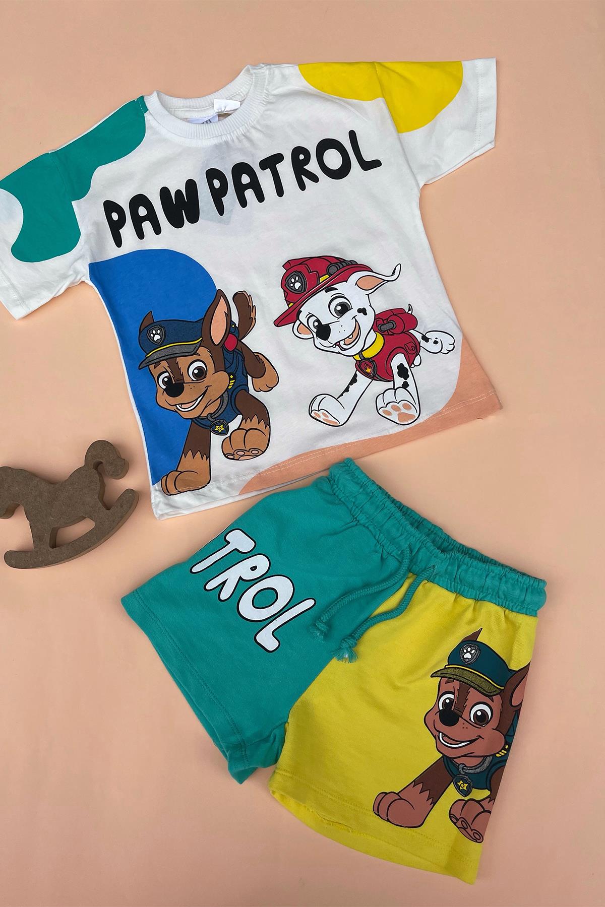 Kids Paw Petrol Şortlu Takım