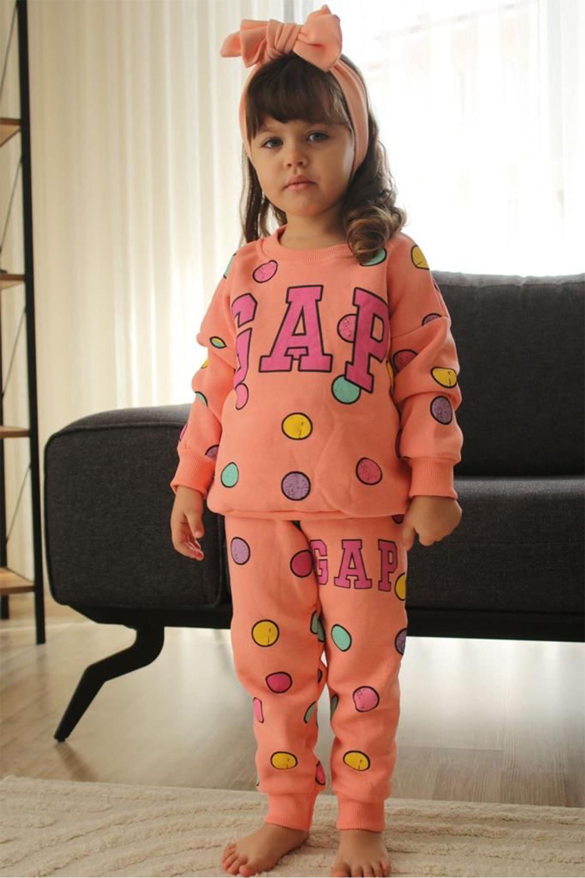 Kids Pudra Desenli  Takım