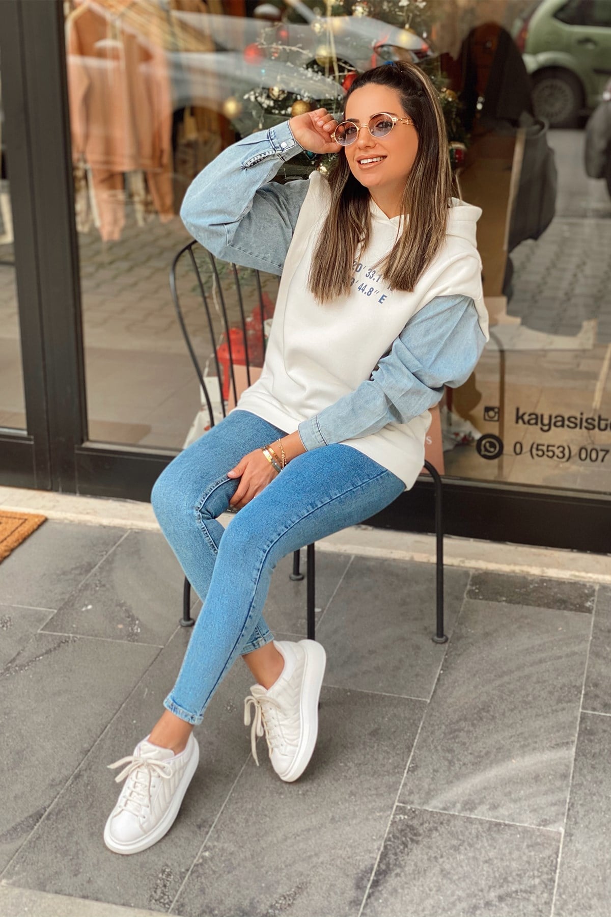 Kolu Kot Detaylı Sweatshirt
