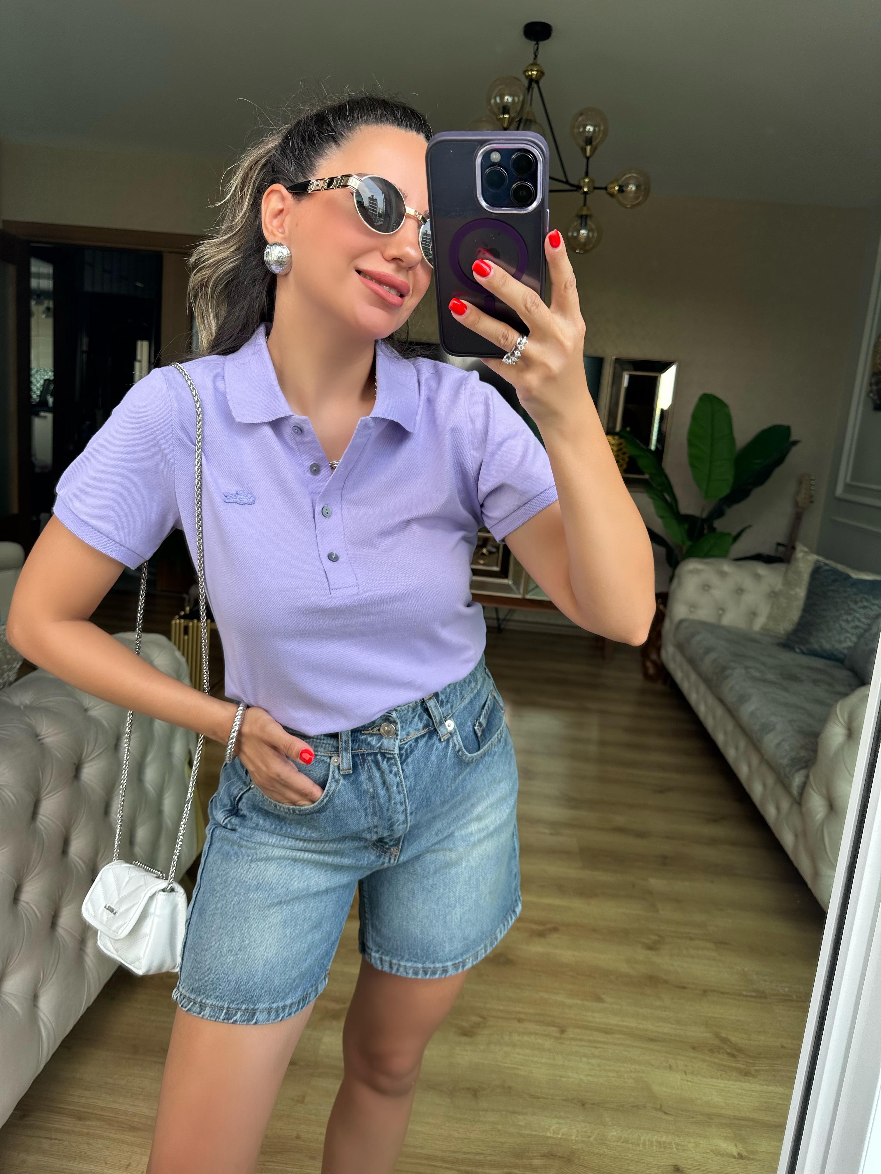 Lila Orj Marka Tshirt