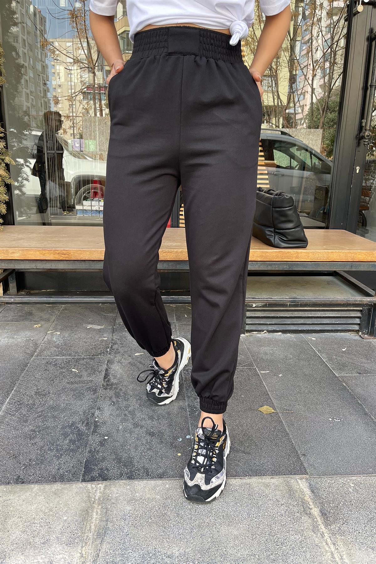 Siyah Renk Jogger Eşofman Altı