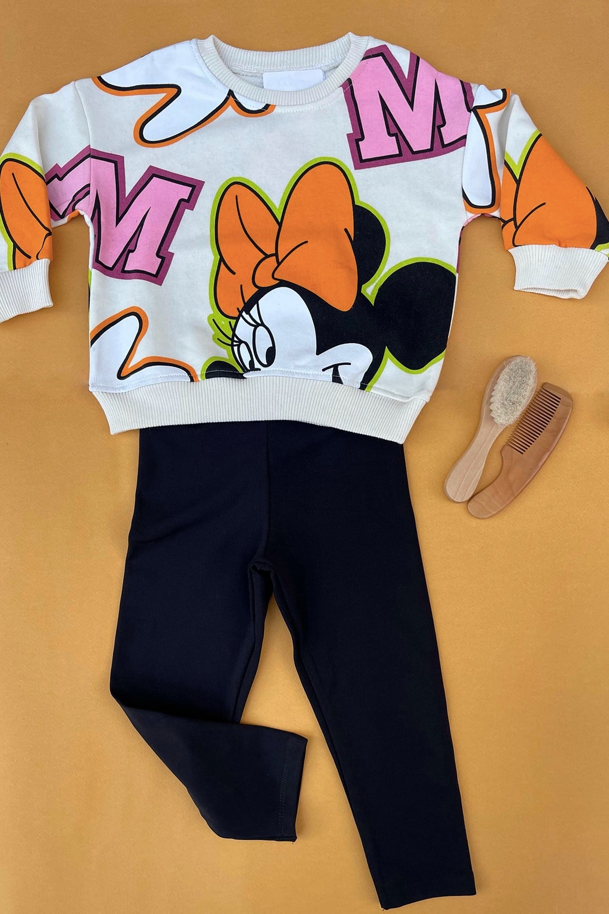 Siyah Taytlı Mickey Mouse Takım