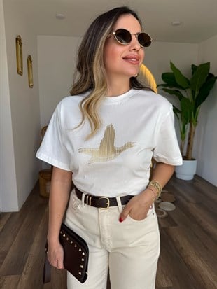 11417 Enjeksiyon Gölgeli Tshirt