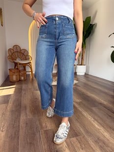 11495 Önü Cepli Likralı Jean