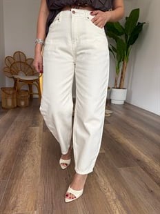 11545 Likrasız Mom Fit Pantolon
