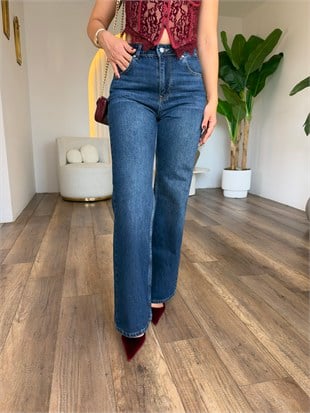 12389 Basic Wideleg Pantolon