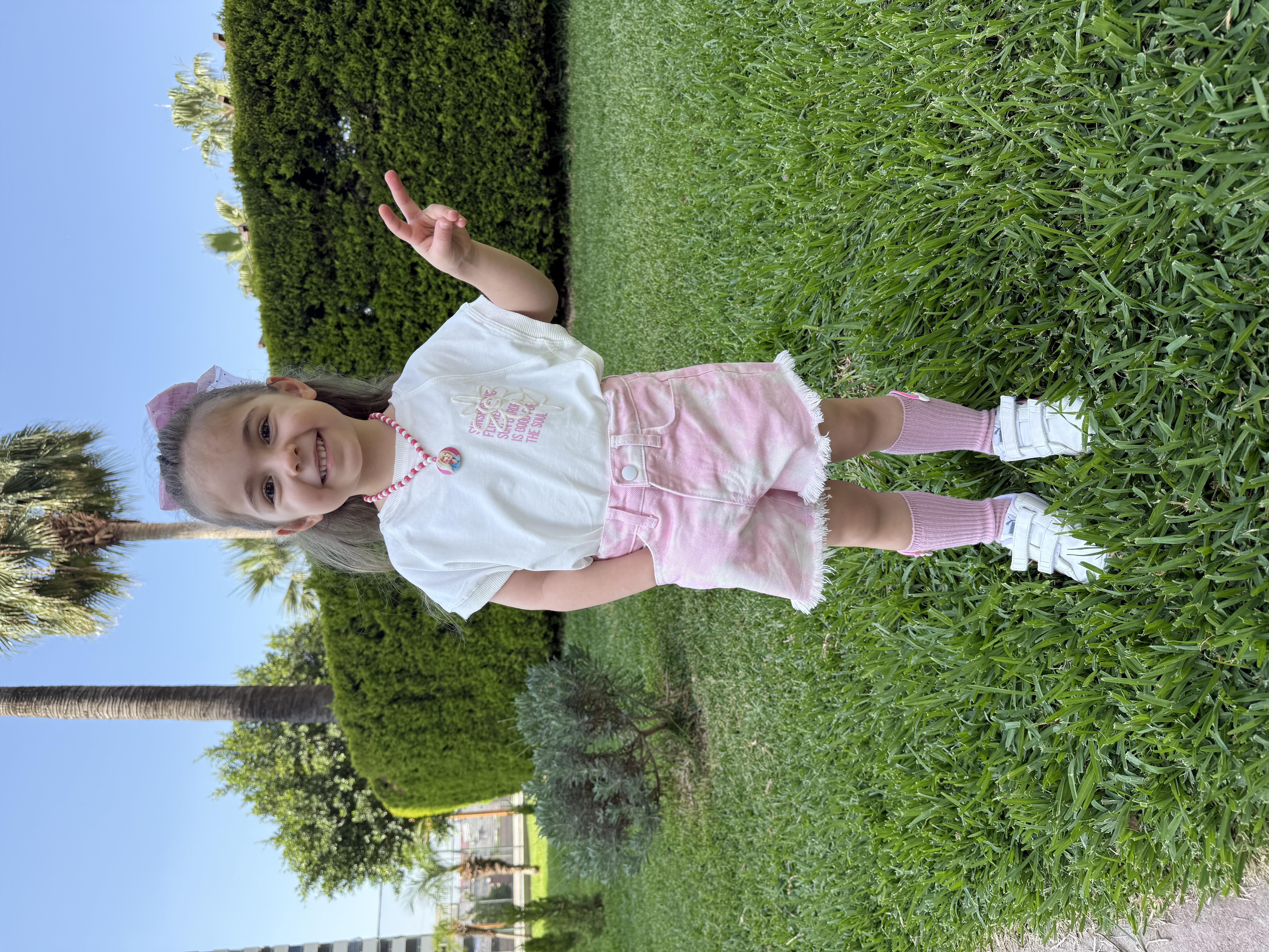 10014 Kids Pembe Baskılı Kız Çocuk Takım 4-8 Yaş