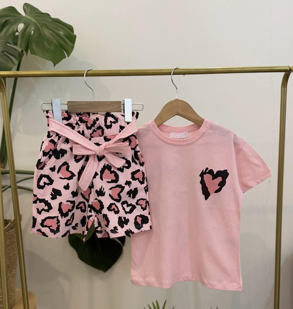 10022 Kids Kalpli Leoparlı Takım 4-5/11-12 Yaş