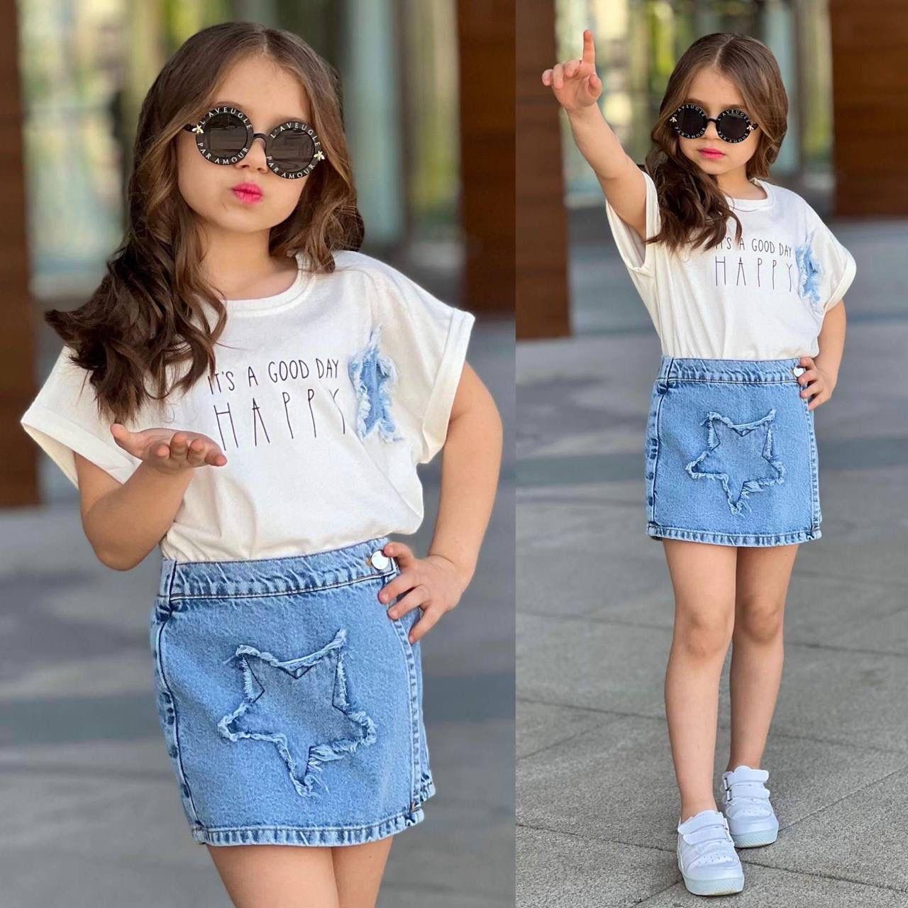 10187 Kids Kot Yıldız Detaylı Takım 3-4/9-10 Yaş