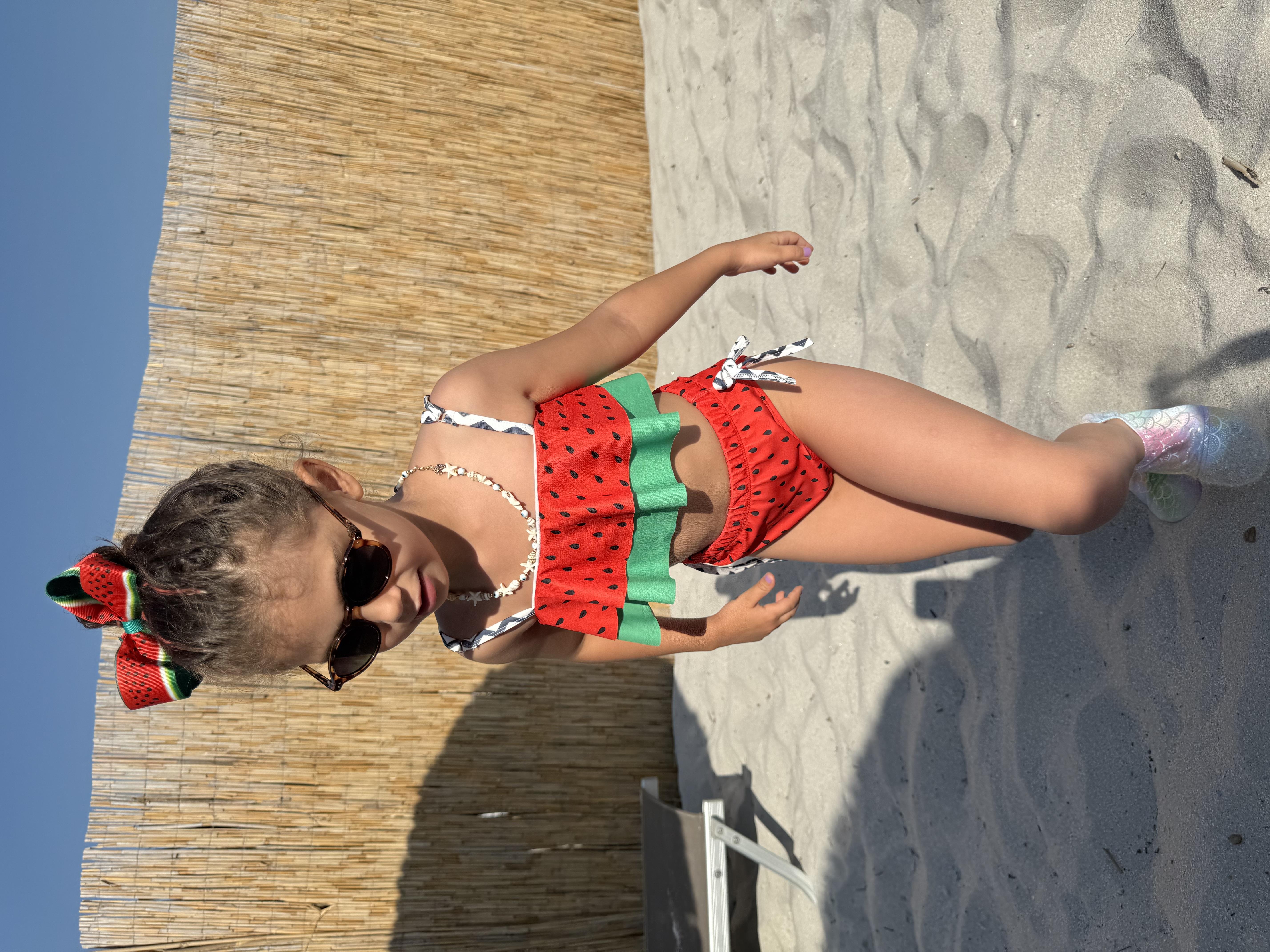 10351 Kids Karpuzlu Kız Bikini 8-12 Yaş